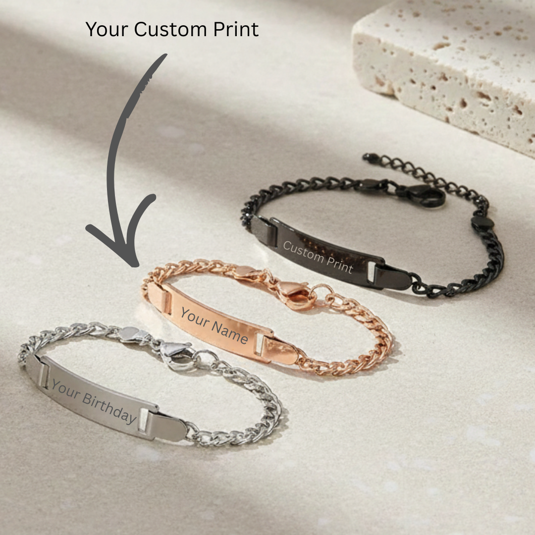 Simple Style Geometric Engraved Bracelet (Unisex)