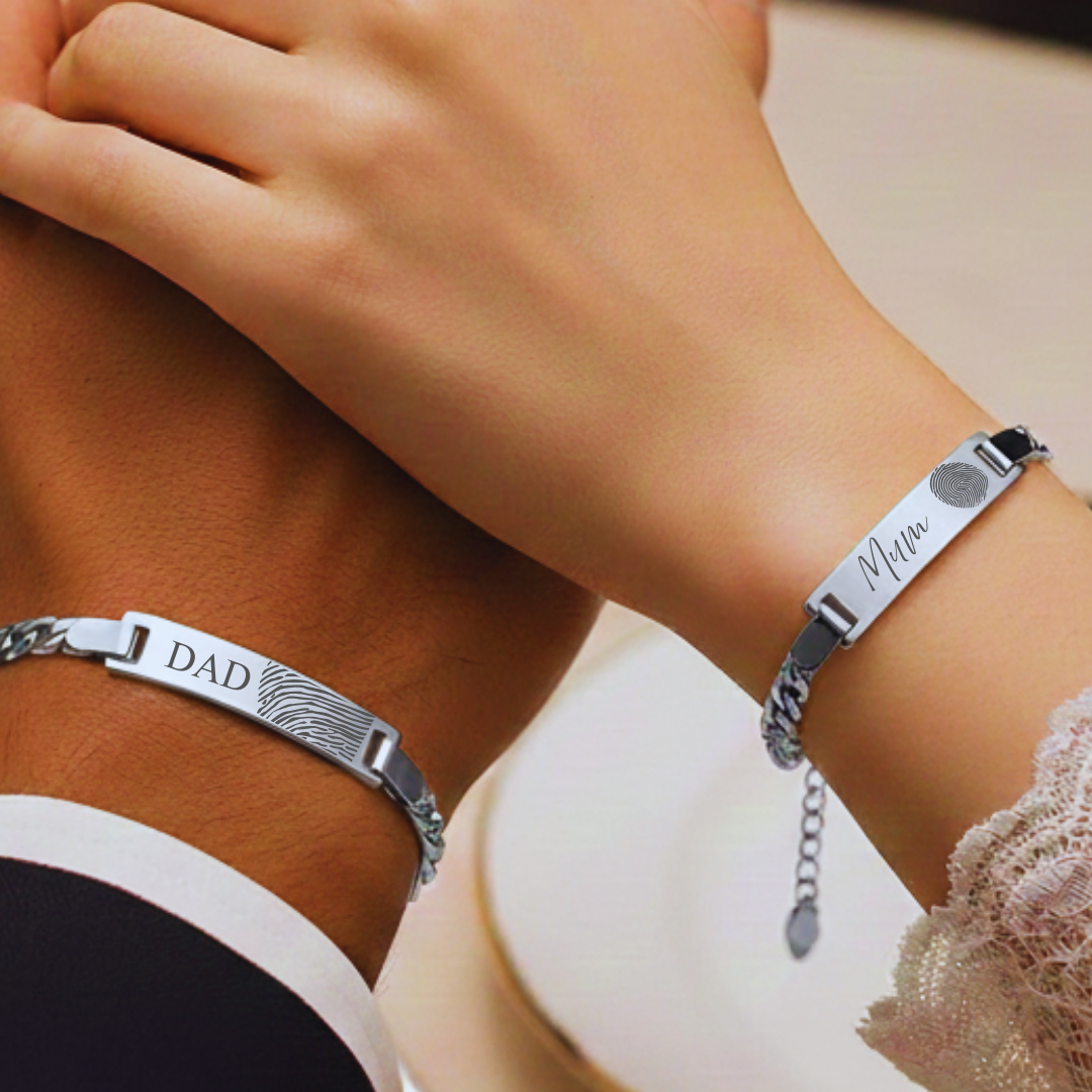 Simple Style Geometric Engraved Bracelet (Unisex)