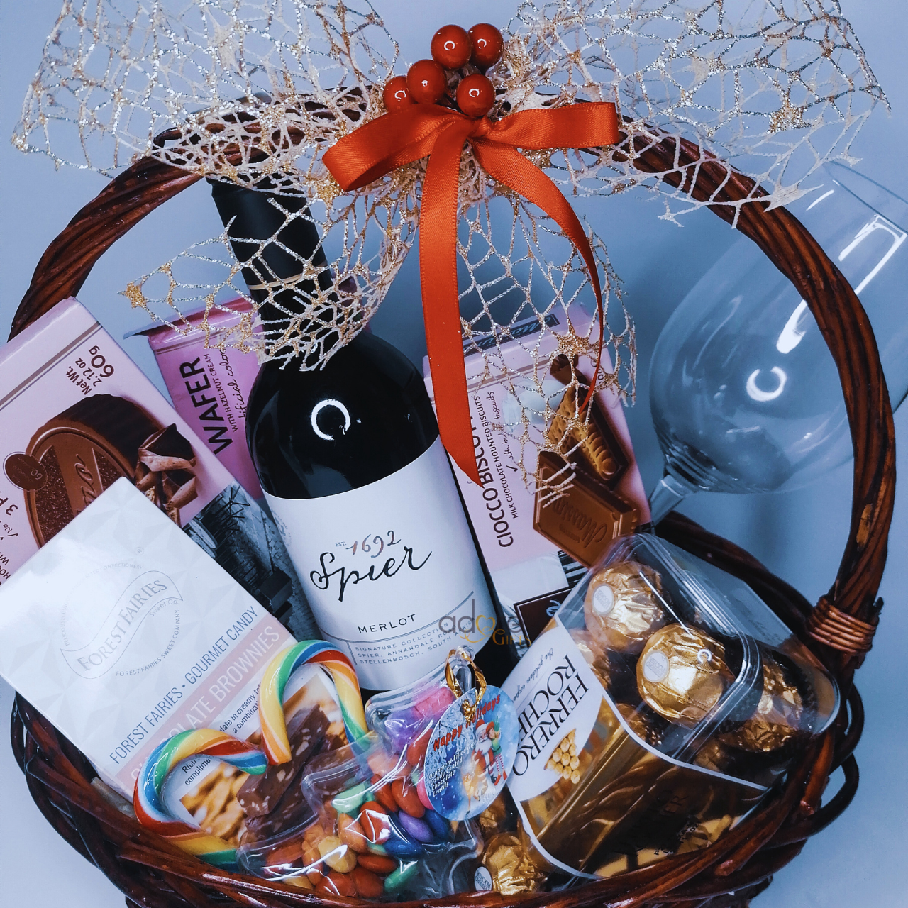 Wine and Chocolate Basket (Non Alcoholic)