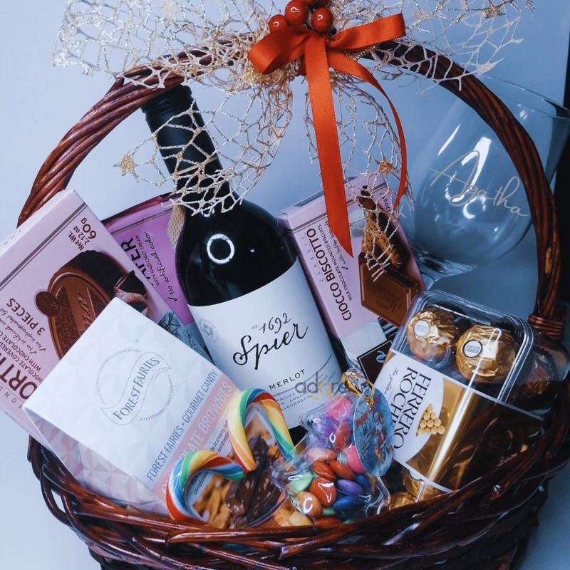 Wine and Chocolate Basket (Non Alcoholic)