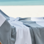 Personalised Trousseau Royal Velour Striped Pool/ Beach Towels