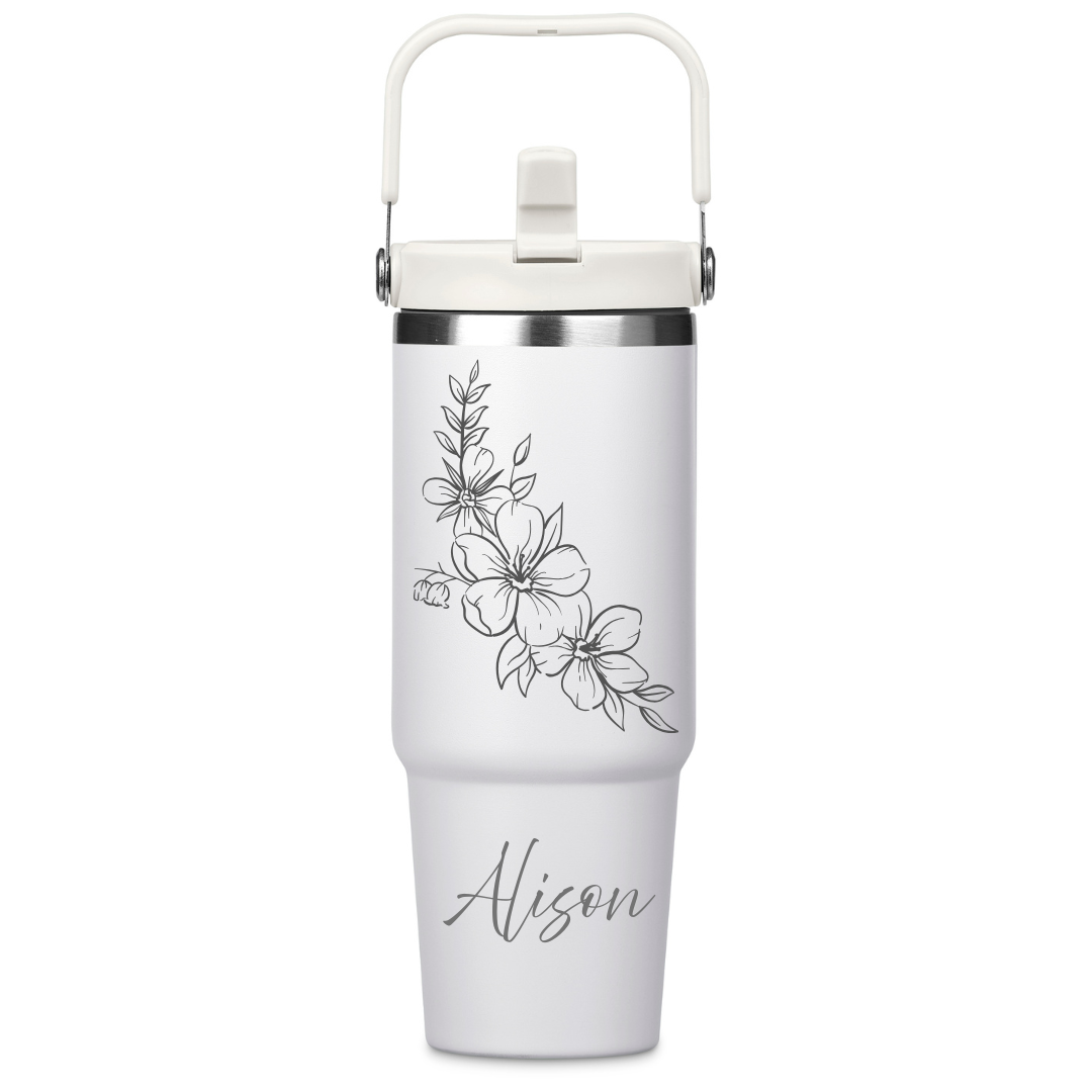 Engraved Waikiki Stainless Steel Vacuum Tumbler – 800ml