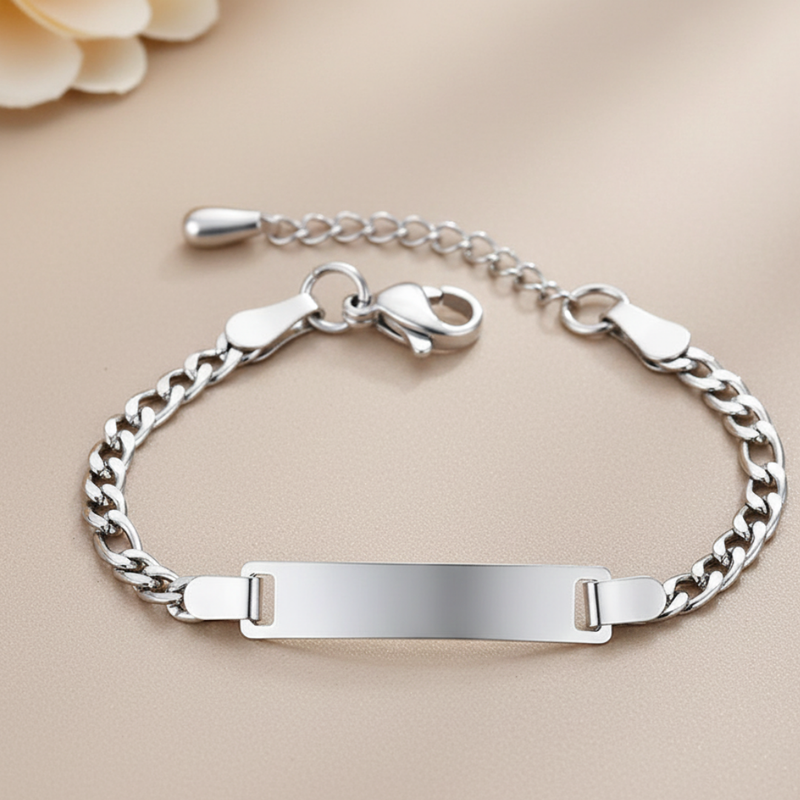 Simple Style Geometric Engraved Bracelet (Unisex)