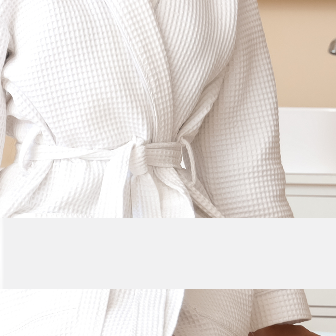 Personalised Kimono waffle Weave Robe