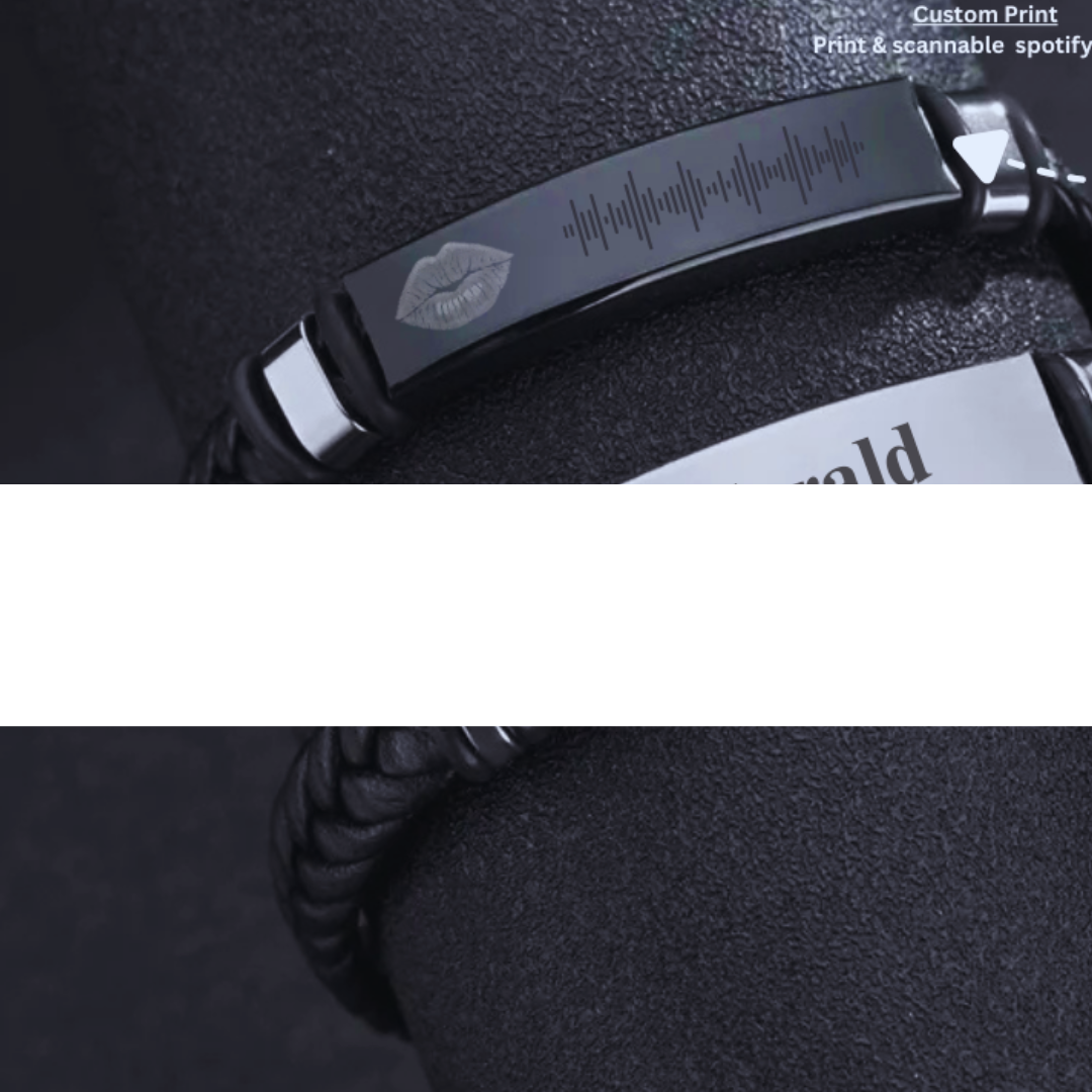 Engraved Men’s Streetwear Stainless Steel Bracelet