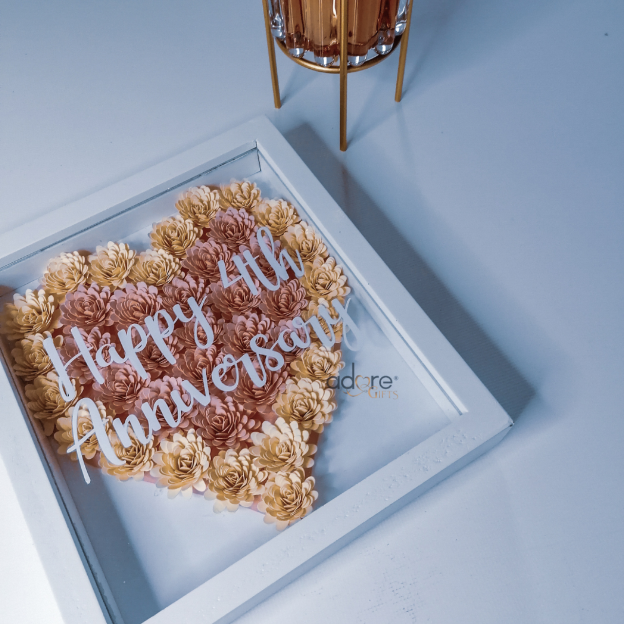 Box Frame Pastel Pink Heart