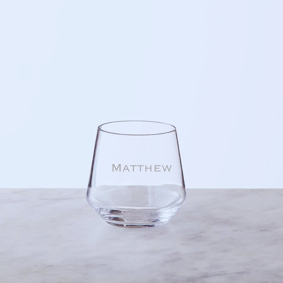 Engraved Whisky glass