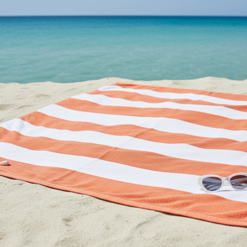 Personalised Signature Broad Stripe Pool/Beach Towel