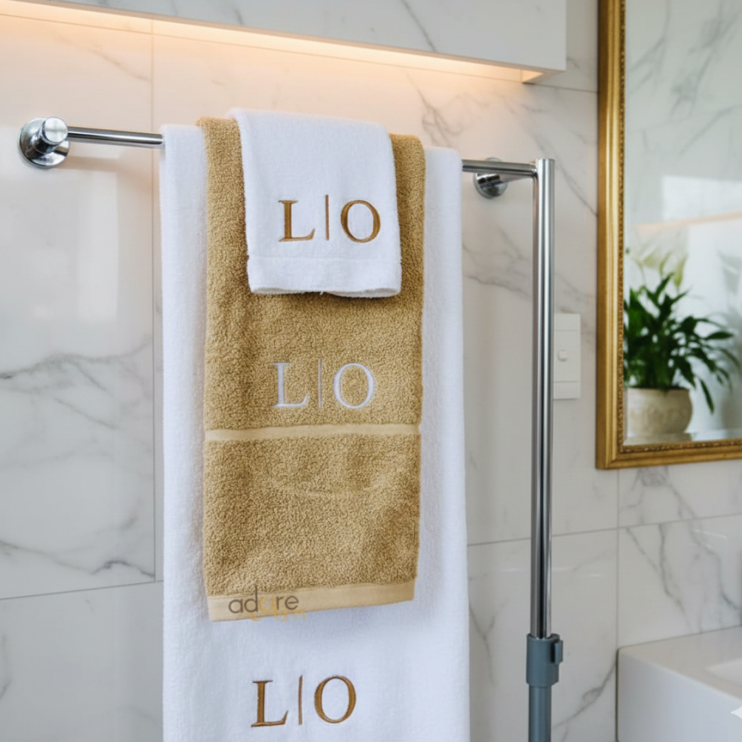 Personalised towel set(Body, Hand and face)