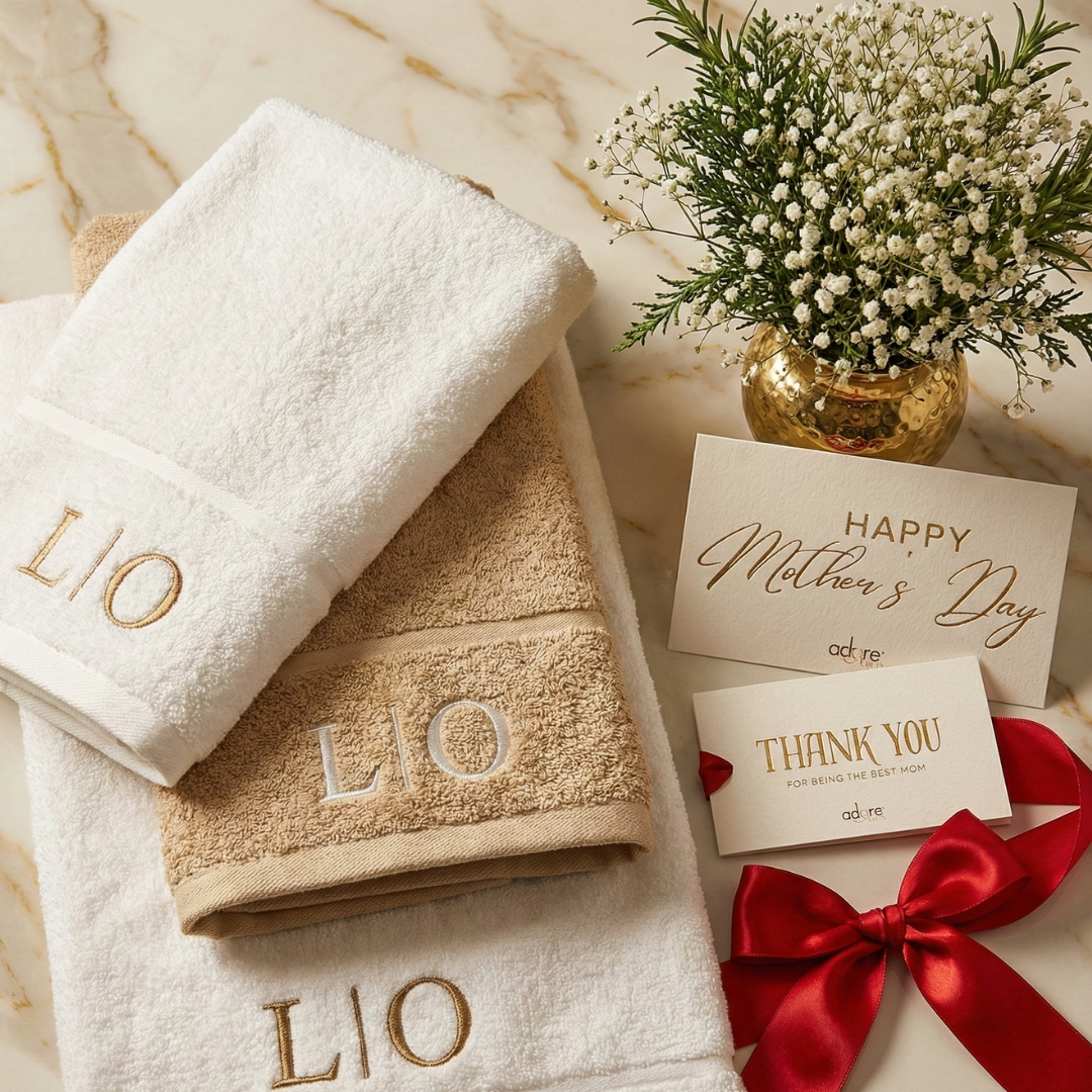 Personalised towel set(Body, Hand and face)