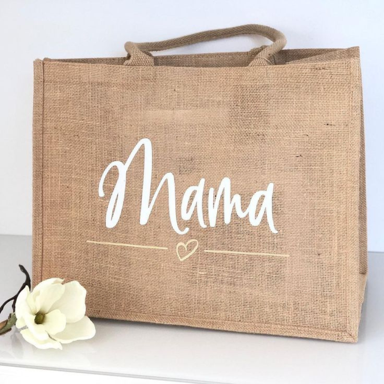 Personalised Midi Jute Bag