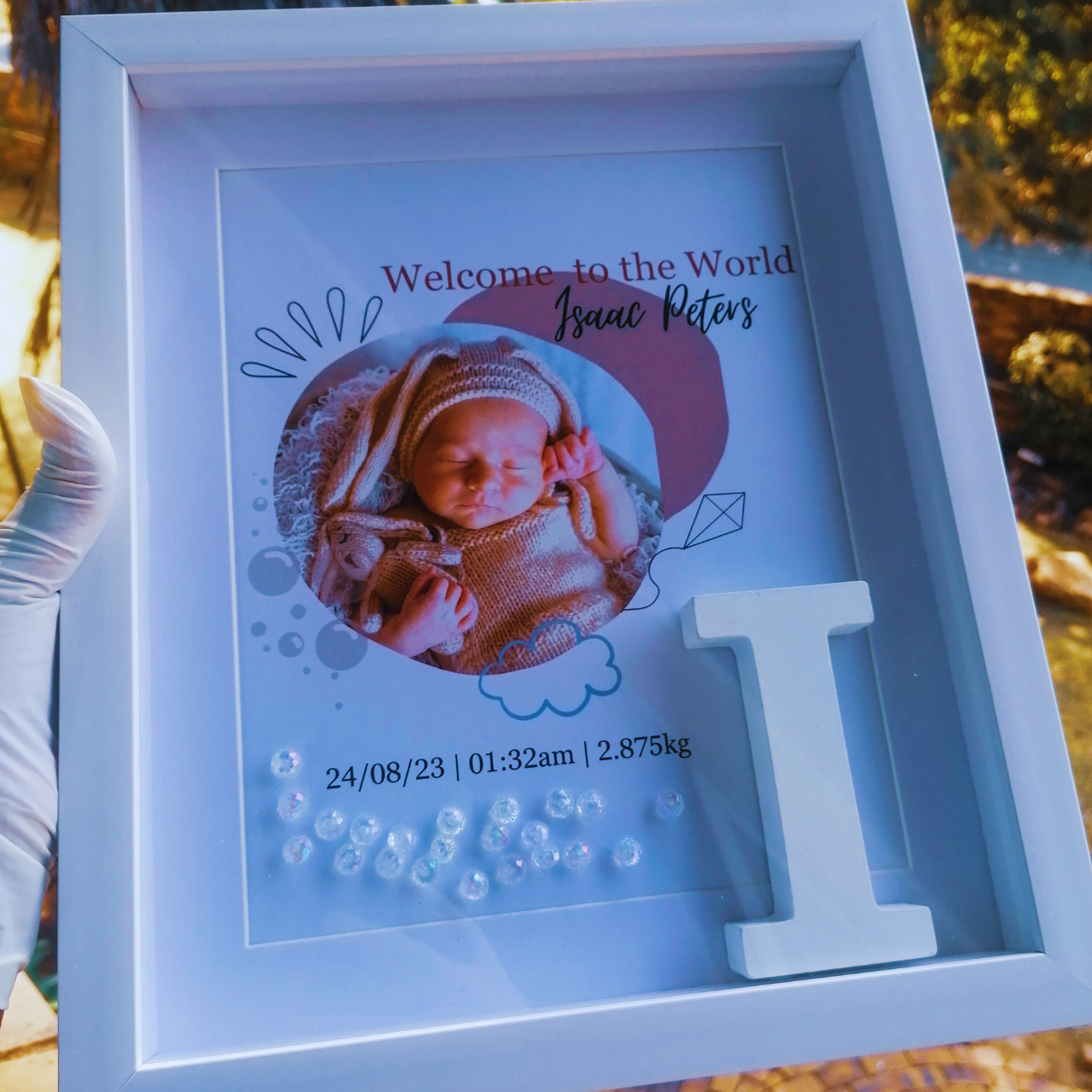 New Baby Gift Box Frame