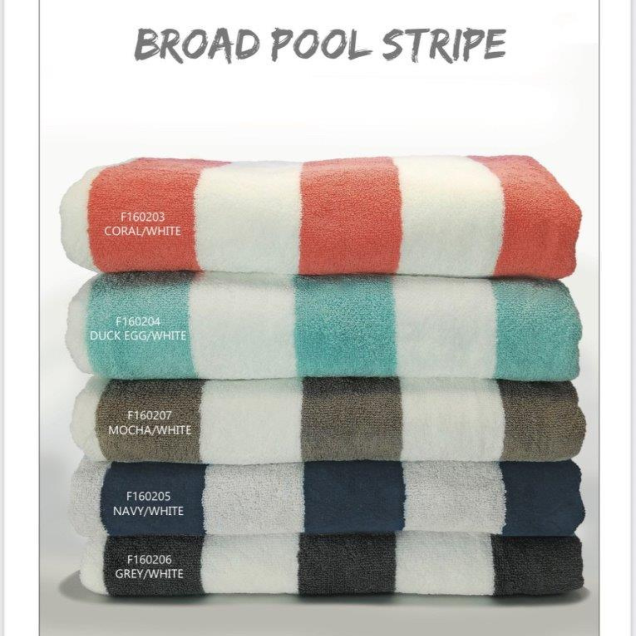 Personalised Signature Broad Stripe Pool/Beach Towel