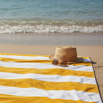 Personalised Trousseau Royal Velour Striped Pool/ Beach Towels