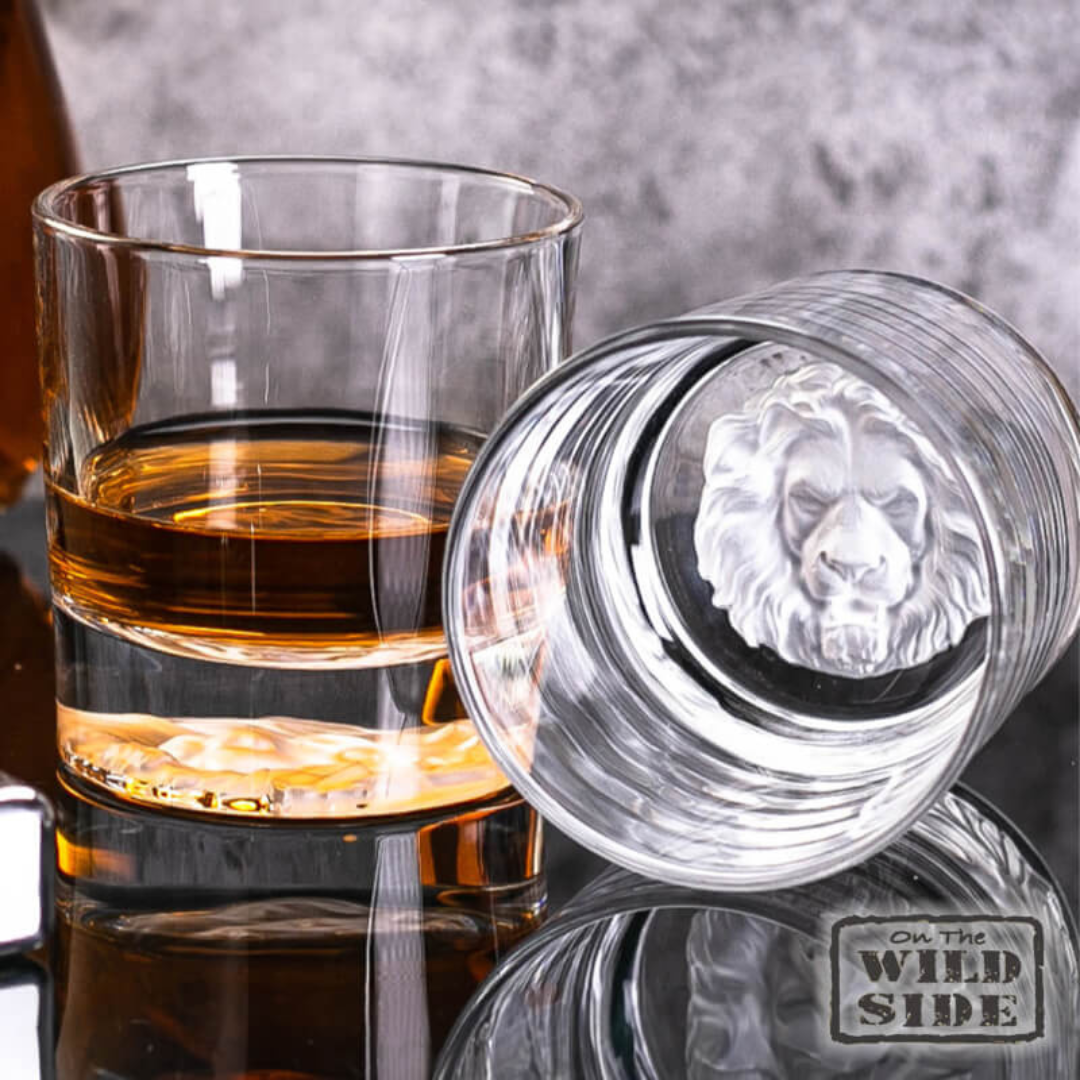 Roar with Elegance – The Majestic Lion Whisky Glass