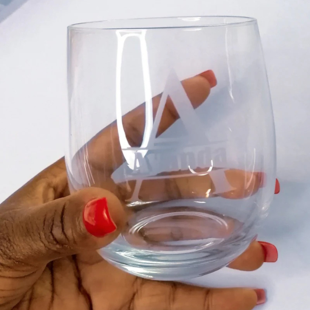 Engraved Whisky glass