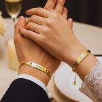 Simple Style Geometric Engraved Bracelet (Unisex)