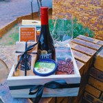 Wine, wine glass and Snack crate hamper( Non Alcoholic)
