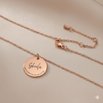 Round Personalised Necklace 20mm (Unisex)