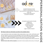 Round Personalised Necklace 20mm (Unisex)