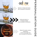 Engraved Twist Whisky Glass