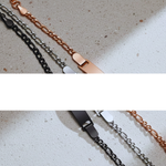 Simple Style Geometric Engraved Bracelet (Unisex)