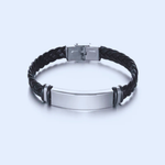 Engraved Men’s Streetwear Stainless Steel Bracelet
