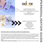 Engraved Unisex Long Strip Stainless Steel Pendant Necklace ( Set)