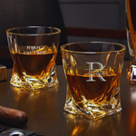Engraved Twist Whisky Glass