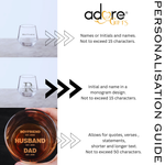 Engraved Whisky glass