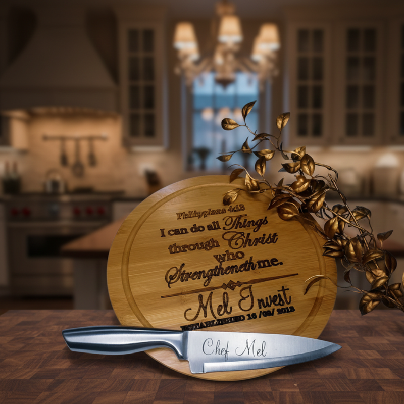 Personalised wooden Chopping Board - Scripture