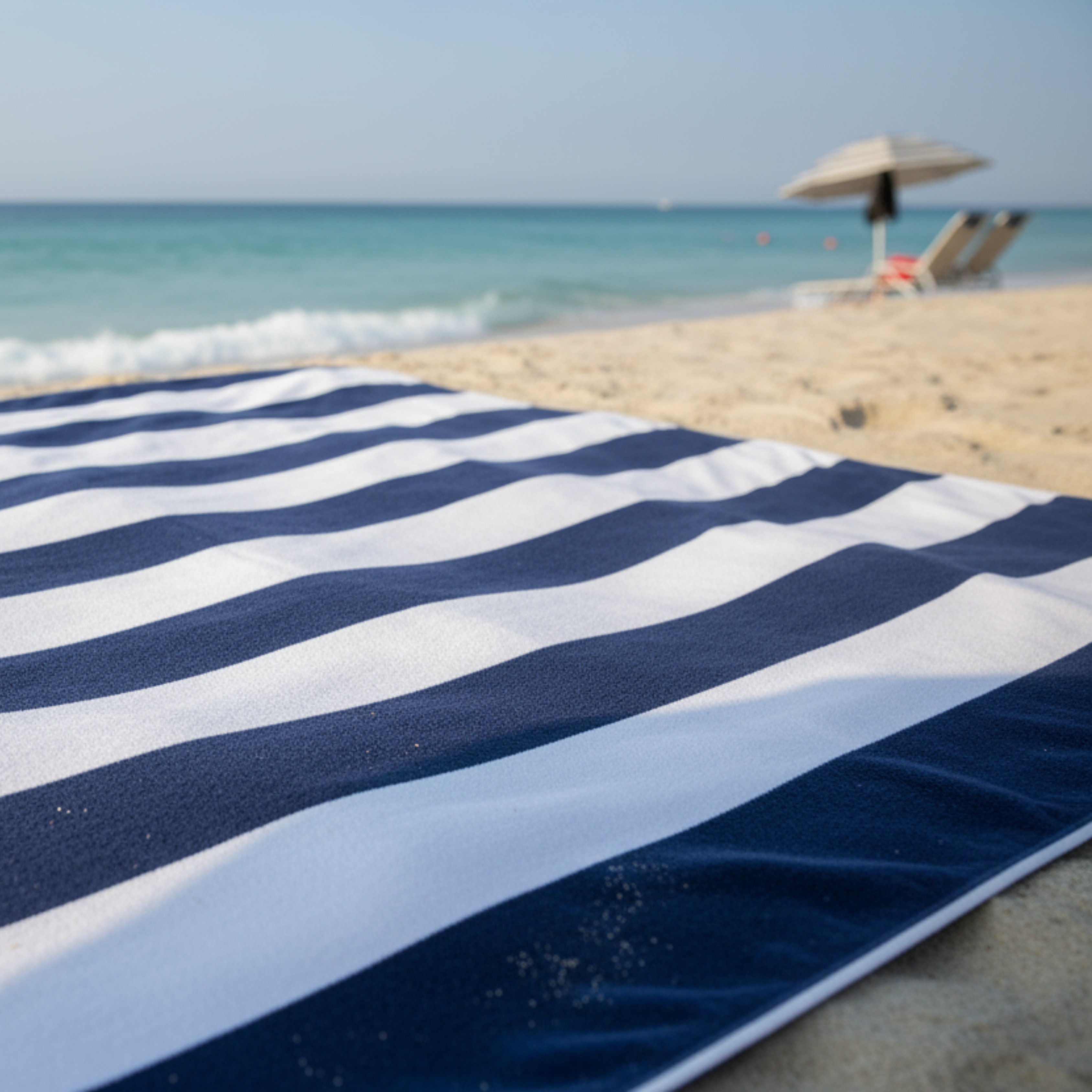 Personalised Signature Broad Stripe Pool/Beach Towel