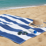 Personalised Trousseau Royal Velour Striped Pool/ Beach Towels