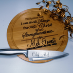 Personalised wooden Chopping Board - Scripture
